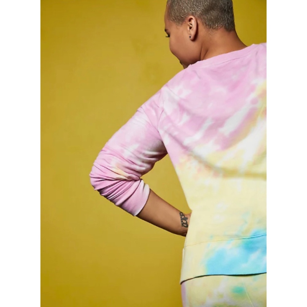 ๐Lovesick Heart Breaker Fleece Tie Dye Sweatshirt 3 3X 22 24 NWT Torrid - Picture 3 of 8